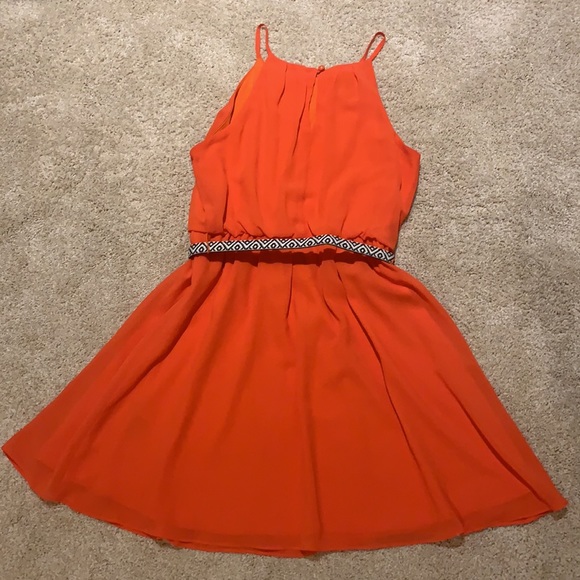 Orange Belted Dress - Picture 4 of 4